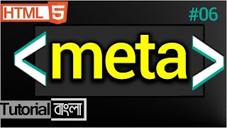 meta Tag in HTML  meta html  html meta tag Bangla Tutorial 06 [upl. by Ramona]