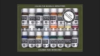 Vallejo Model Color Naval Steam ERA Paint Set Scale Model Tool Review [upl. by Lajet]