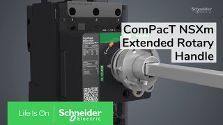 EasyPact MCCB CVS 160A 4pole Extended Rotary Handle Installation  Schneider Electric [upl. by Bael]