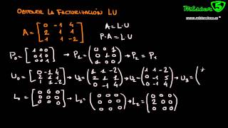 FACTORIZACION LU PALU [upl. by Aneeram]