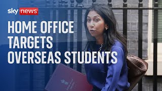 Migration Home Office to stop overseas students bringing family to UK [upl. by Giarg184]