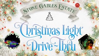 4th Annual Stone Gables Estate Christmas Light Full DriveThru  4K  Elizabethtown PA [upl. by Aicak208]