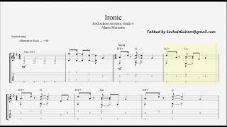 Ironic Alanis Morissette full track  Rockschool Acoustic Guitar Grade 4 [upl. by Icul]