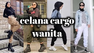 Style OOTD celana cargo wanita hijab  trend ootd 2020 [upl. by Navap]