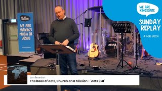 Sunday Online Replay  Kingsgate Church The book of Acts Church on a Mission  ‘Acts 931’ [upl. by Oivat860]