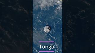 Massive Tonga Eruption Largest Volcanic Blast of the 21st Century shorts [upl. by Millan]