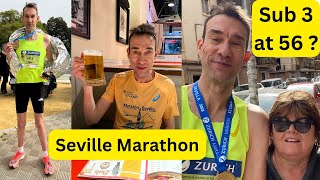 Seville Marathon  The Race  Sub 3 at age 56 [upl. by Yendys]