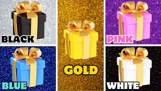 Choose Your Gift 5 🎁💙🖤🤍💛🌈  Gift Box 5  Choose One Gift 🎁 Gift Challenge  Quiz Gift ❤️ [upl. by Llyrrad943]