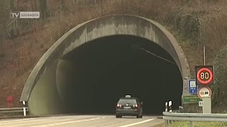 Waldkirch  Hugenwaldtunnel gesperrt [upl. by Rodoeht]