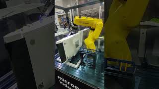 Automate 2023  Micropsi Industries  FANUC LR Mate 200iD  Visionguided Pick and Place [upl. by Watts]