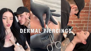 Dermal piercing swap ft Jaan [upl. by Wilhelmine712]