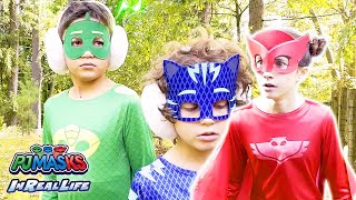 PJ Masks  PJ Masks Mind controlled  PJ Masks in Real Life  Superhero  Kids Video [upl. by Bergstein]