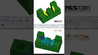 NCG CAM Mill 3D Mold Raster Finish ncgcam cadcam cadcamcnc cadcamsolution [upl. by Amluz521]