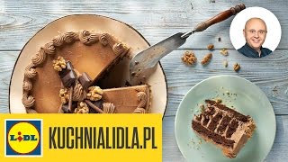 🍰🍫 Tort czekoladowoorzechowy  Paweł Małecki  Przepisy Kuchni Lidla [upl. by Iilek]