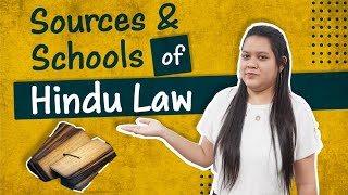 Sources of Hindu Law  Ancient amp Modern Sources  Family Law [upl. by Dilisio901]