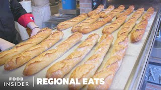 How French Baguettes Are Made In Paris  Regional Eats  Insider Food [upl. by Philbrook727]