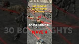 fallout4 WAVE 4 100 GLOWING SUPERMUTANT HOUNDS VS 30 BOS KNIGHTS ArenabattleTournaments [upl. by Ahtelrac497]