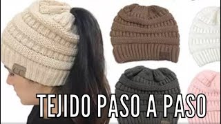 GORRO PARA CHONGO TEJIDO PASO A PASO EN 2 AGUJAS [upl. by Avihs383]