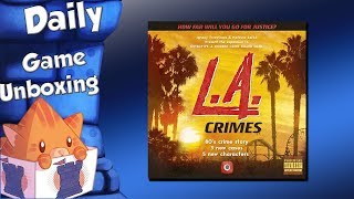 Daily Game Unboxing  Detective A Modern Crime Board Game – L A Crimes [upl. by Croner417]