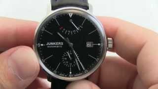 Junkers German Automatic Bauhaus Watch with Power Reserve 60602 [upl. by Izy]