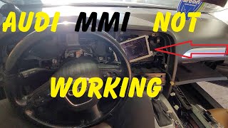 Audi A6 C6 Display not working  Audi MMI not working  MMI black screen [upl. by Nylrak235]