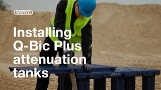 How to install Wavin QBic Plus Attenuation Tanks [upl. by Nell]