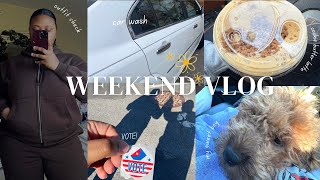 Weekend Vlog ✨Dunkin holiday drinks dog mom duties car maintenance more [upl. by Assirrak]