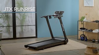 JTX RUNRISE INCLINE FLAT FOLD TREADMILL  FROM JTX FITNESS [upl. by Picardi]