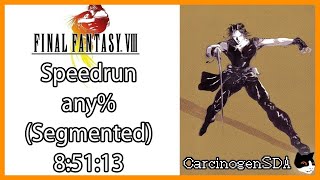 No Commentary Final Fantasy VIII PS1 Speedrun  85113 any Segmented [upl. by Assiroc26]