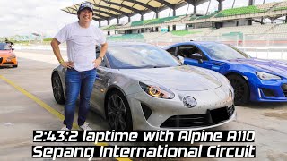 Alpine A110 Track Day with Michelin Pilot Sport 5  Best Laptime 2432  Vlog [upl. by Alie]