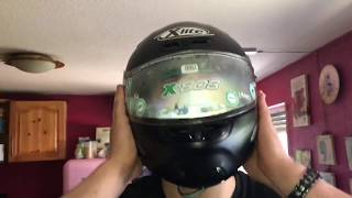 Motorradhelm Doppel DRing Verschluss benutzen XLite X803 Integralhelm Schwarz Matt Anleitung [upl. by Schalles]