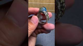 Make a custom Amber Ring customjewelry jewelrymaking craftsmanship [upl. by Zarger]