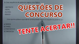 RACIOCÍNIO LÓGICO 83  SÓ QUESTÕES DE CONCURSO [upl. by Sivie103]