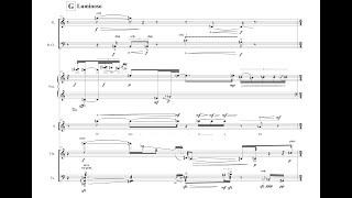 Diego Tedescos Una inscripción 2018 for voice and pierrot ensemble wscore [upl. by Sinai869]