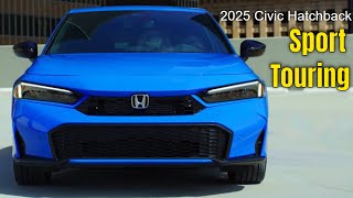 2025 Honda Civic Hatchback Sport Touring in Boost Blue Pearl [upl. by Ecniv]