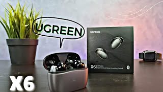 مراجعتي للأيربود Ugreen X6  الاختيار الافضل في الفئه ده [upl. by Grote]