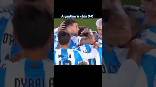 Argentina Vs Chile 30🔥 messi worldcup football shortvideo [upl. by Velda]