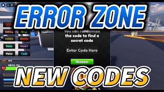 WORKING CODES All Error Zone Codes for November 2024 [upl. by Suhsoj]