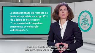 «Sabia que»  Ato isolado dispensa de retenção na fonte de IRS [upl. by Andree]