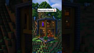 Minecraft Modern Mountain House 🏠 minecraft [upl. by Lenes]