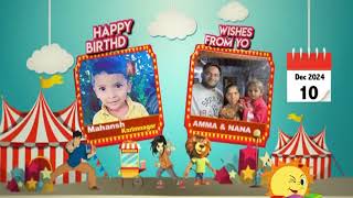 Kushi TV Birthday Wishes  December 10th 2024 Birthday Wishes Video  10122024 [upl. by Derrik]