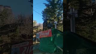 zipline adventure travel travelvlog manali [upl. by Leinod]