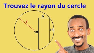 Calcul du rayon du cercle Olympiade [upl. by Ahsemat469]