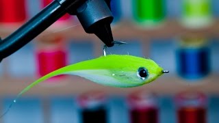 Crafty Point Up Baitfish  Underwater Footage  craft fur streamer fly that swims hook point up [upl. by Eidna]