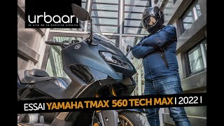 Essai Yamaha TMAX 560 TechMax 2022  urbaanews [upl. by Atolrac]