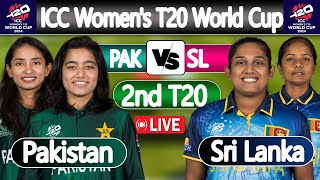 ICC Womens T20 World Cup  Sri Lanka Women vs Pakistan Women LIVE Score  PAKW vs SLW 2nd Match [upl. by Welles]