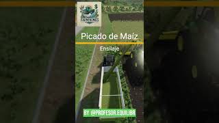 Picamos maiz en hautbeyleron y al silo para ensilaje farmingsimulator22 farmingsimulator25 [upl. by Shira]