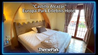 EuropaPark 4Sterne Burghotel quotCastillo Alcazarquot Standartzimmer [upl. by Alleon]