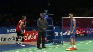 BCA Indonesia Open 2016  Badminton F M3MS  Jan O Jorgensen vs Lee Chong Wei [upl. by Libyc471]