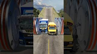 Cars and Cargo Trucks vs Chained Hydraulic Crush  BeamNGdrive [upl. by Lauree]